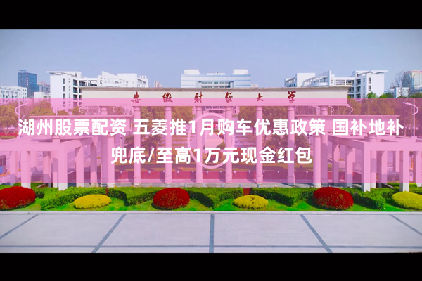 湖州股票配资 五菱推1月购车优惠政策 国补地补兜底/至高1万元现金红包